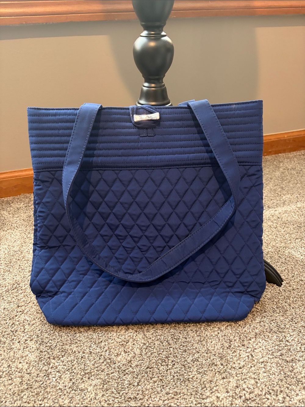 Vera Bradley Quilted Deep Navy Tote